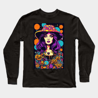 Halloween Pumpkin Girl Spooky Costume Long Sleeve T-Shirt